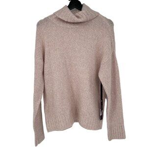 NWT Olivia Sky Pink Marled Turtle Neck Sweater